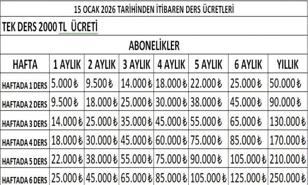 Kocaeli Atlı Spor Kulübü Eğitim Ücretleri Fiyat Listesi Güncellendi