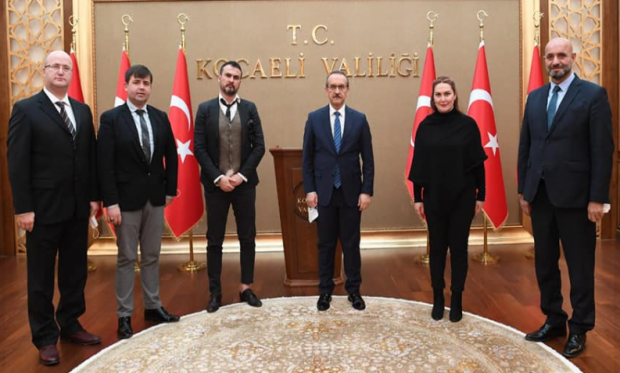 Kocaeli Atlı Spor Kulübü Başkanı Demirtaş ve Yöneticilerimiz Vali Yavuz'u ziyaret etti